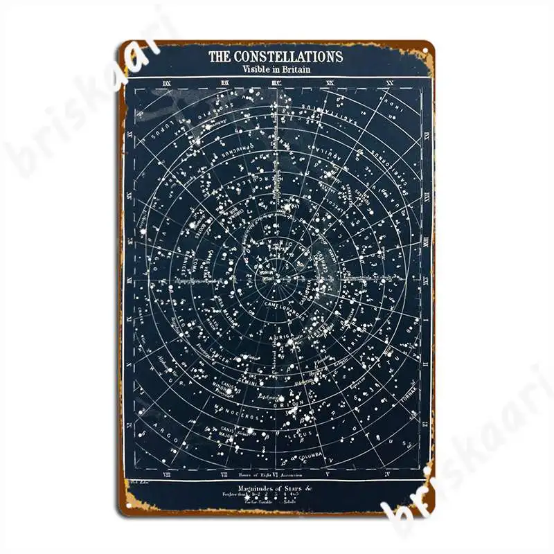 Star Map Poster - Affiche de carte de Constellations d'étoiles