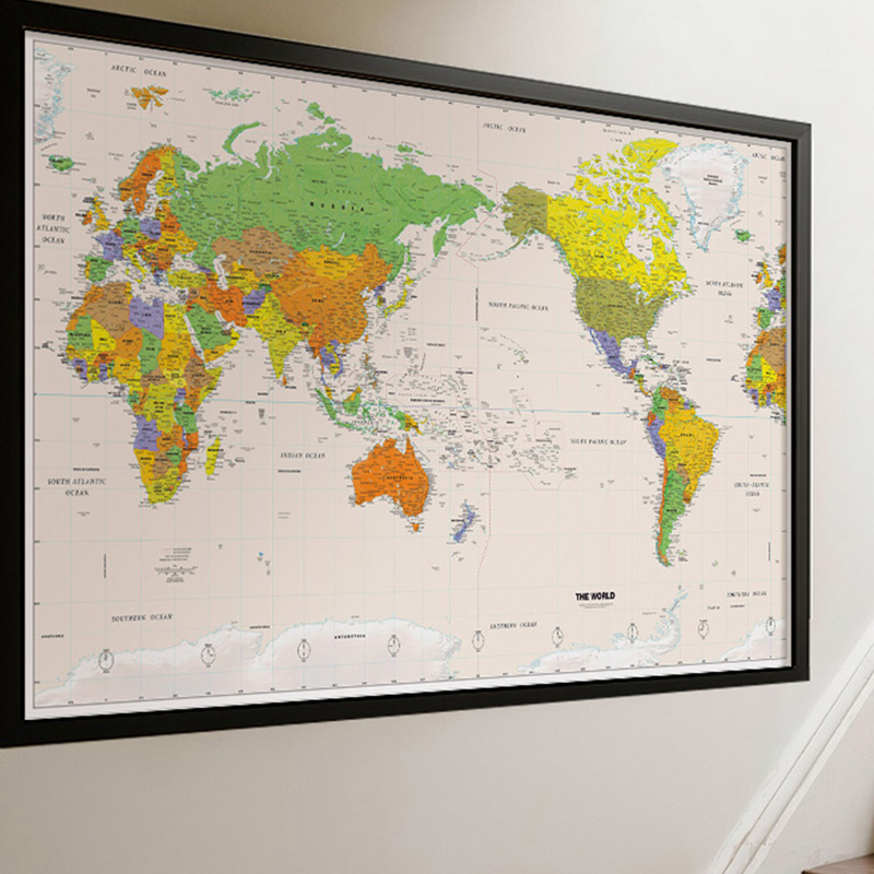 Star Map Poster - Carte murale en polyester, carte du