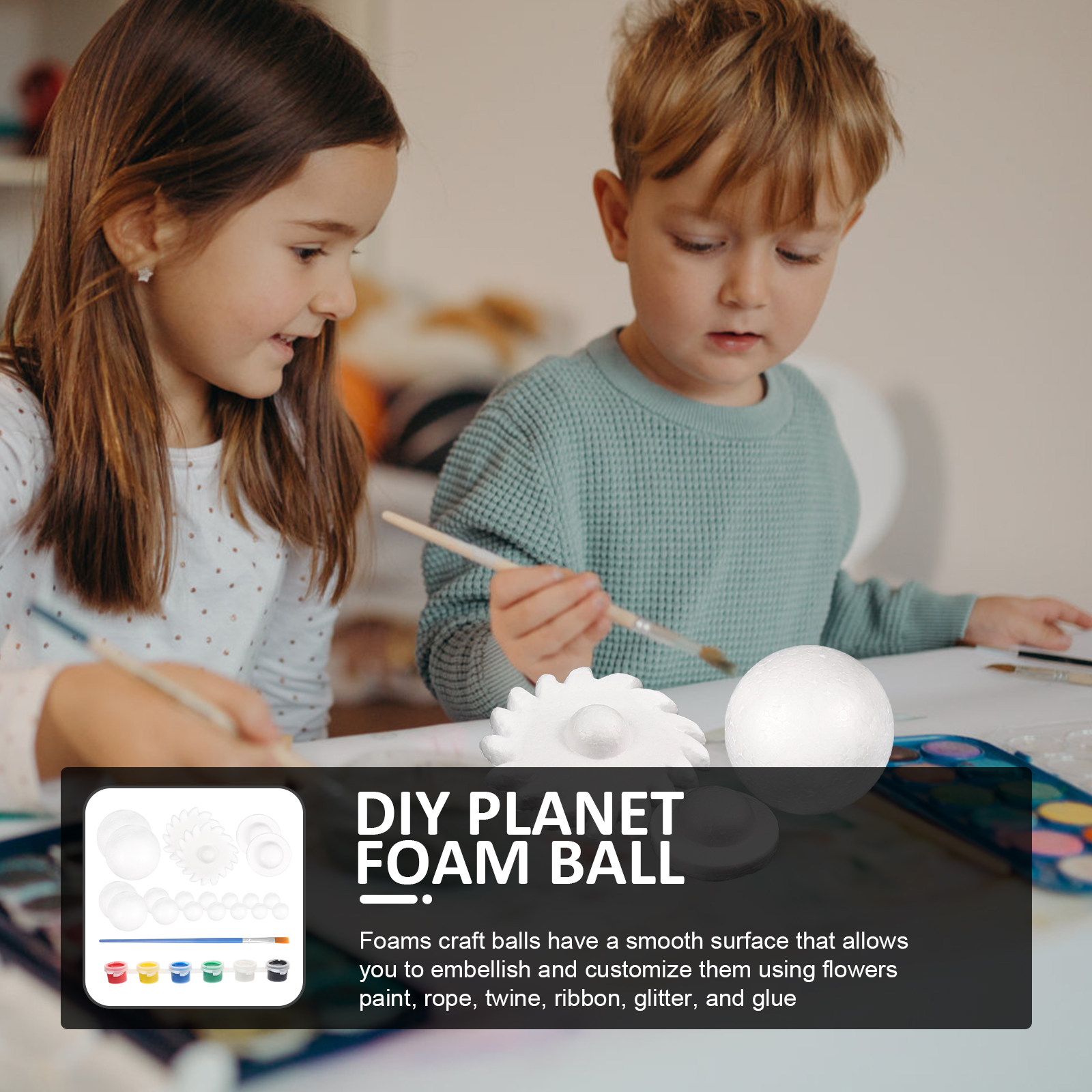 Science Project Diy - 2 ensembles de boules en mousse