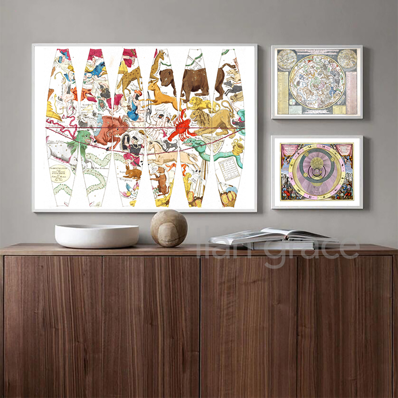 Affiche de tableau d'étoiles a - Star Map Poster avis et prix