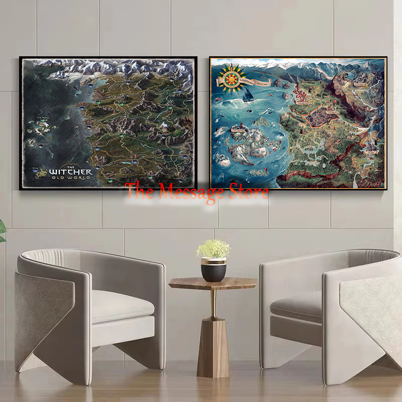 Carte du monde Witcher, locali - Star Map Poster avis et prix