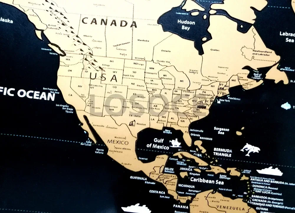Carte du monde à gratter de vo - Star Map Poster avis et prix