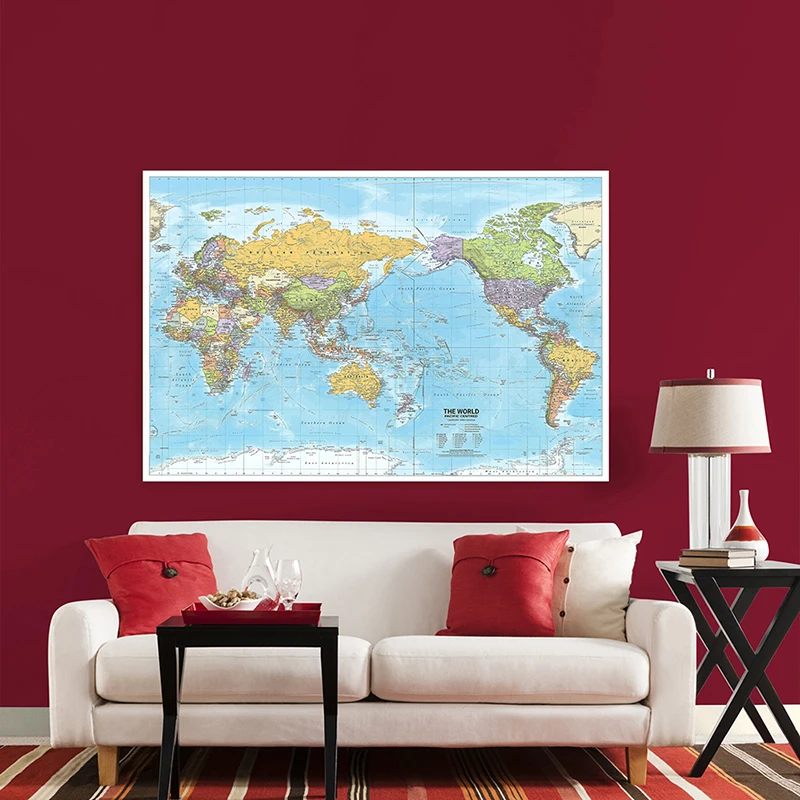 Carte du monde 2012 tissu gran - Star Map Poster avis et prix