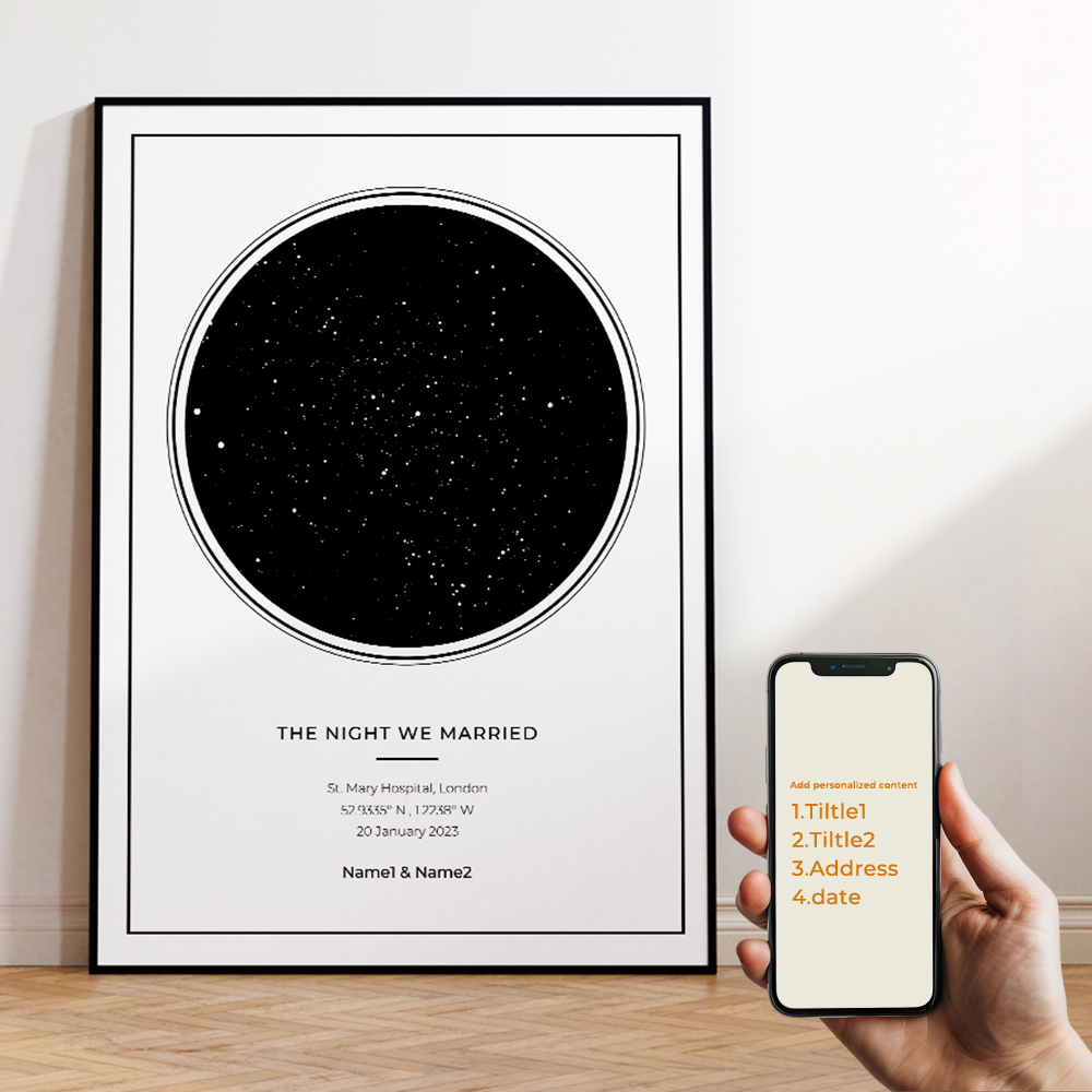 Moderne personnalisé personnal - Star Map Poster avis et prix