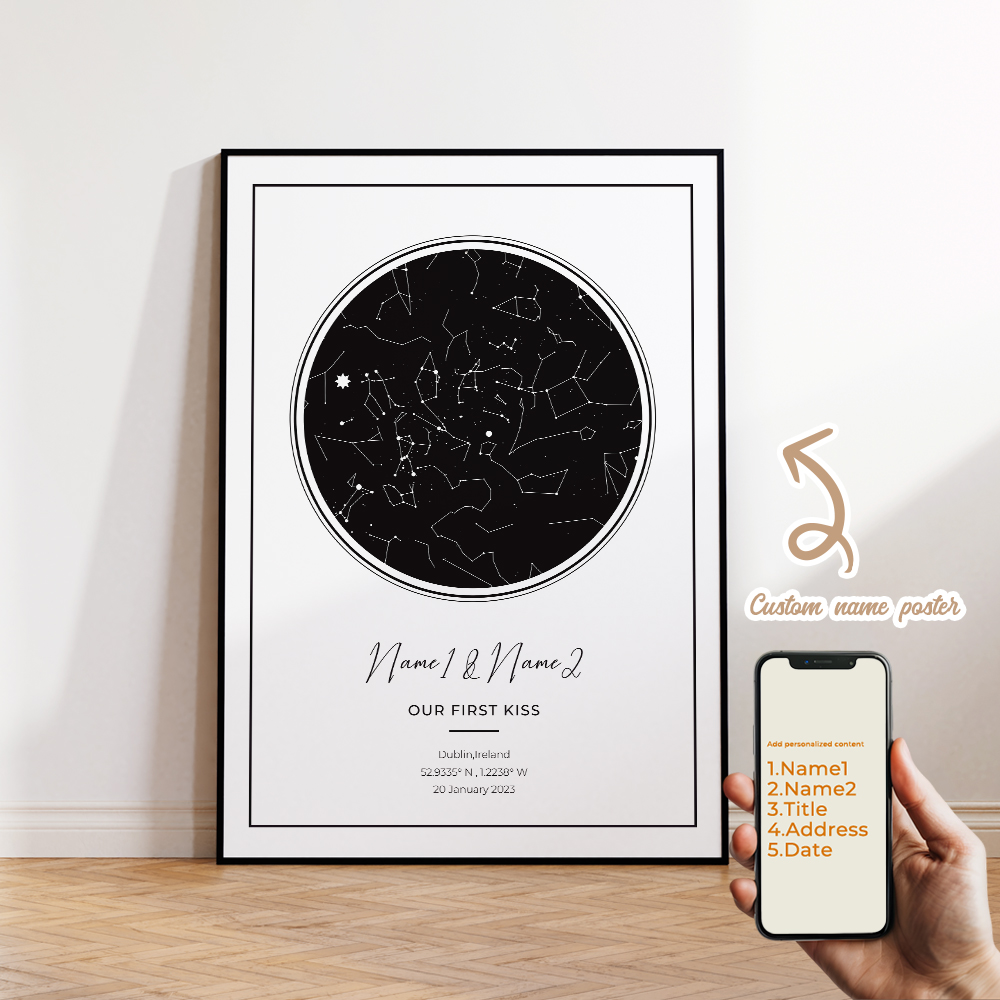 Moderne personnalisé personnal - Star Map Poster avis et prix