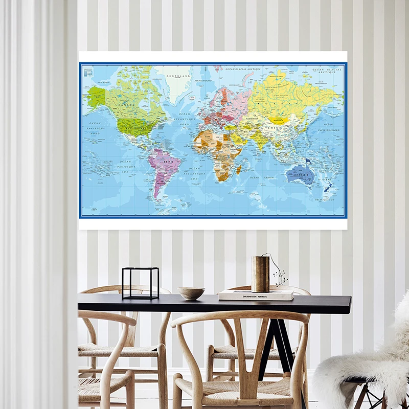 Affiche murale carte du monde  - Star Map Poster avis et prix